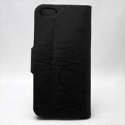 MINIOPAL CASE 84395 [iPhone5用 手帳タイプ ブラック 左右開閉型ライン入りスタンド可]