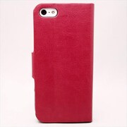 MINIOPAL CASE 84449 [iPhone5用 手帳タイプ ピンクレッド 左右開閉型スタンド可]