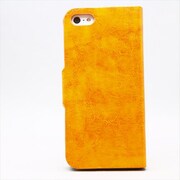MINIOPAL CASE 84470 [iPhone5用 手帳タイプ オレンジブラウン 左右開閉型カード挿入可]