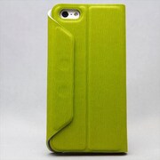 MINIOPAL CASE 84555 [iPhone5用 手帳タイプ ライトグリーン 左右開閉型スタンド可]