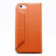 MINIOPAL CASE 84593 [iPhone5用 手帳タイプ オレンジブラウン 左右開閉型スタンド可]