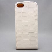 MINIOPAL CASE 84692 [iPhone5用 手帳タイプ ホワイト クロコダイル柄上下開閉型]