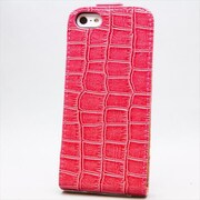 MINIOPAL CASE 84708 [iPhone5用 手帳タイプ ピンク クロコダイル柄上下開閉型]
