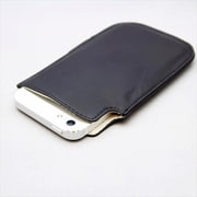 MINIOPAL CASE 88713 [iPhone5用 レザー袋型 ブラック 左右開閉型スタンド可]