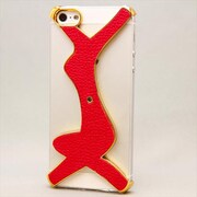 MINIOPAL CASE 89550 [iPhone5用 個性派シリーズ レッド×ゴールド]