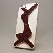 MINIOPAL CASE 89567 [iPhone5用 個性派シリーズ ブラウン×シルバー]