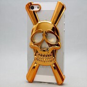 MINIOPAL CASE 89697 [iPhone5用 クールスカルシリーズ ゴールド]