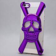 MINIOPAL CASE 89703 [iPhone5用 クールスカルシリーズ パープル]
