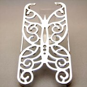 MINIOPAL CASE 81721 [iPhone5用 ザ・バタフライシリーズ シルバー 蝶タイプ]