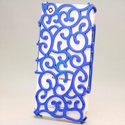 MINIOPAL CASE 88669 [iPhone5用 背面カバータイプ ブルー 渦柄]