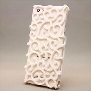 MINIOPAL CASE 90884 [iPhone5用 背面カバータイプ ホワイト 渦柄]