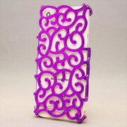 MINIOPAL CASE 91010 [iPhone5用 背面カバータイプ パープル 渦柄]