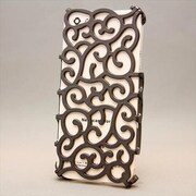 MINIOPAL CASE 91058 [iPhone5用 背面カバータイプ グレー 渦柄]