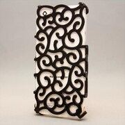 MINIOPAL CASE 91065 [iPhone5用 背面カバータイプ ブラック 渦柄]