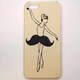 MINIOPAL CASE 10124 [iPhone5用 背面カバータイプ PR バレリーナプリント]