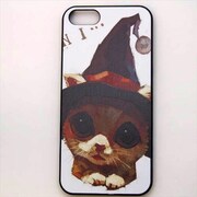 MINIOPAL CASE 00149 [iPhone5用 背面カバータイプ PR アニマルプリントネコ黒枠]