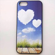 MINIOPAL CASE 00163 [iPhone5用 背面カバータイプ PR ハートプリント黒枠]