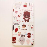 MINIOPAL CASE 10599 [iPhone5用 背面カバータイプ PR アニマルプリントクマウサギ]