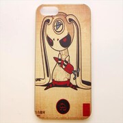 MINIOPAL CASE 10735 [iPhone5用 背面カバータイプ PR アニマルプリントウサギ]