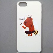 MINIOPAL CASE 11138 [iPhone5用 背面カバータイプ PR アニマルプリント蜂クマ]