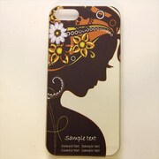 MINIOPAL CASE 11206 [iPhone5用 背面カバータイプ PR 英字プリント美女花]