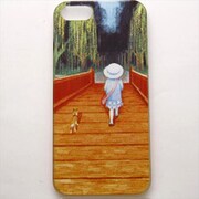MINIOPAL CASE 11350 [iPhone5用 背面カバータイプ PR プリント女の子ネコ]