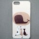 MINIOPAL CASE 11442 [iPhone5用 背面カバータイプ PR プリントネコクジラ]