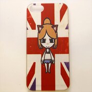 MINIOPAL CASE 11503 [iPhone5用 背面カバータイプ PR プリント女の子国旗]