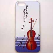 MINIOPAL CASE 11664 [iPhone5用 背面カバータイプ PR プリント英字バイオリン]