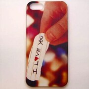 MINIOPAL CASE 11671 [iPhone5用 背面カバータイプ PR ハートプリント英字LOVE]
