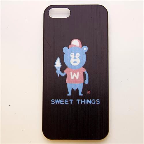 MINIOPAL CASE 12067 [iPhone5用 背面カバータイプ PR プリントクマ英字]