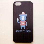 MINIOPAL CASE 12067 [iPhone5用 背面カバータイプ PR プリントクマ英字]