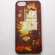 MINIOPAL CASE 02167 [iPhone5用 背面カバータイプ PR プリント建物ネコ]