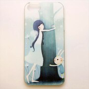 MINIOPAL CASE 12340 [iPhone5用 背面カバータイプ PR プリント女の子ウサギ]