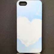 MINIOPAL CASE 02457 [iPhone5用 背面カバータイプ PR プリントハート雲]
