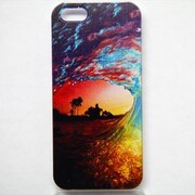 MINIOPAL CASE 92499 [iPhone5用 背面カバータイプ PR プリント夕焼けサーフィン]