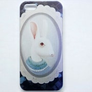 MINIOPAL CASE 92574 [iPhone5用 背面カバータイプ PR アニマルプリントウサギ]