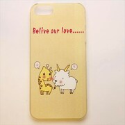 MINIOPAL CASE 12586 [iPhone5用 背面カバータイプ PR アニマルプリントキリンヤギ]