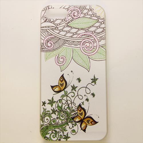MINIOPAL CASE 02617 [iPhone5用 背面カバータイプ PR アニマルプリント蝶]