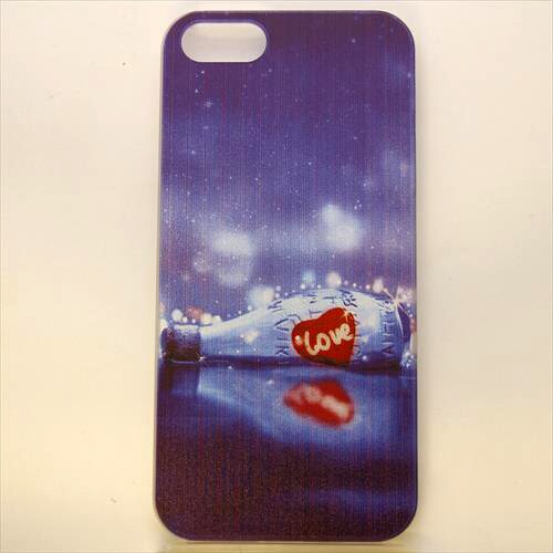 MINIOPAL CASE 02679 [iPhone5用 背面カバータイプ PR プリントハートLOVE]