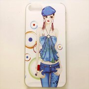 MINIOPAL CASE 02716 [iPhone5用 背面カバータイプ PR プリント女の子]
