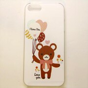MINIOPAL CASE 92949 [iPhone5用 背面カバータイプ PR アニマルプリントクマ]