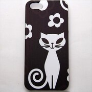 MINIOPAL CASE 93052 [iPhone5用 背面カバータイプ PR アニマルプリントネコ花]
