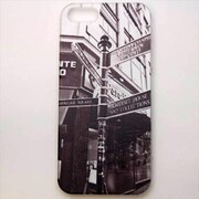 MINIOPAL CASE 13163 [iPhone5用 背面カバータイプ PR 白黒プリント標識]