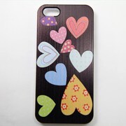 MINIOPAL CASE 93212 [iPhone5用 背面カバータイプ PR カラフルプリントハート]