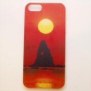 MINIOPAL CASE 93670 [iPhone5用 背面カバータイプ PR プリント夕焼け]