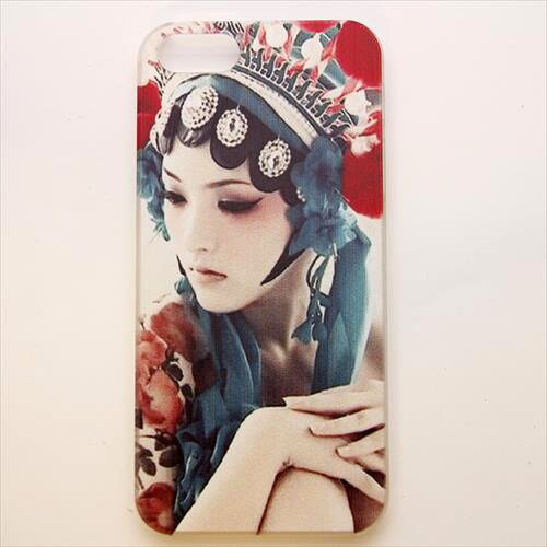 MINIOPAL CASE 13842 [iPhone5用 背面カバータイプ PR プリント中国風美女]
