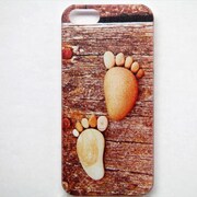 MINIOPAL CASE 83992 [iPhone5用 背面カバータイプ PR プリント足跡]