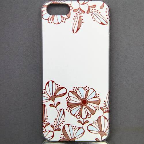 MINIOPAL CASE 04222 [iPhone5用 背面カバータイプ PR プリント花]