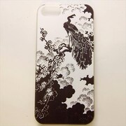 MINIOPAL CASE 14238 [iPhone5用 背面カバータイプ PR 白黒プリントクジャク]